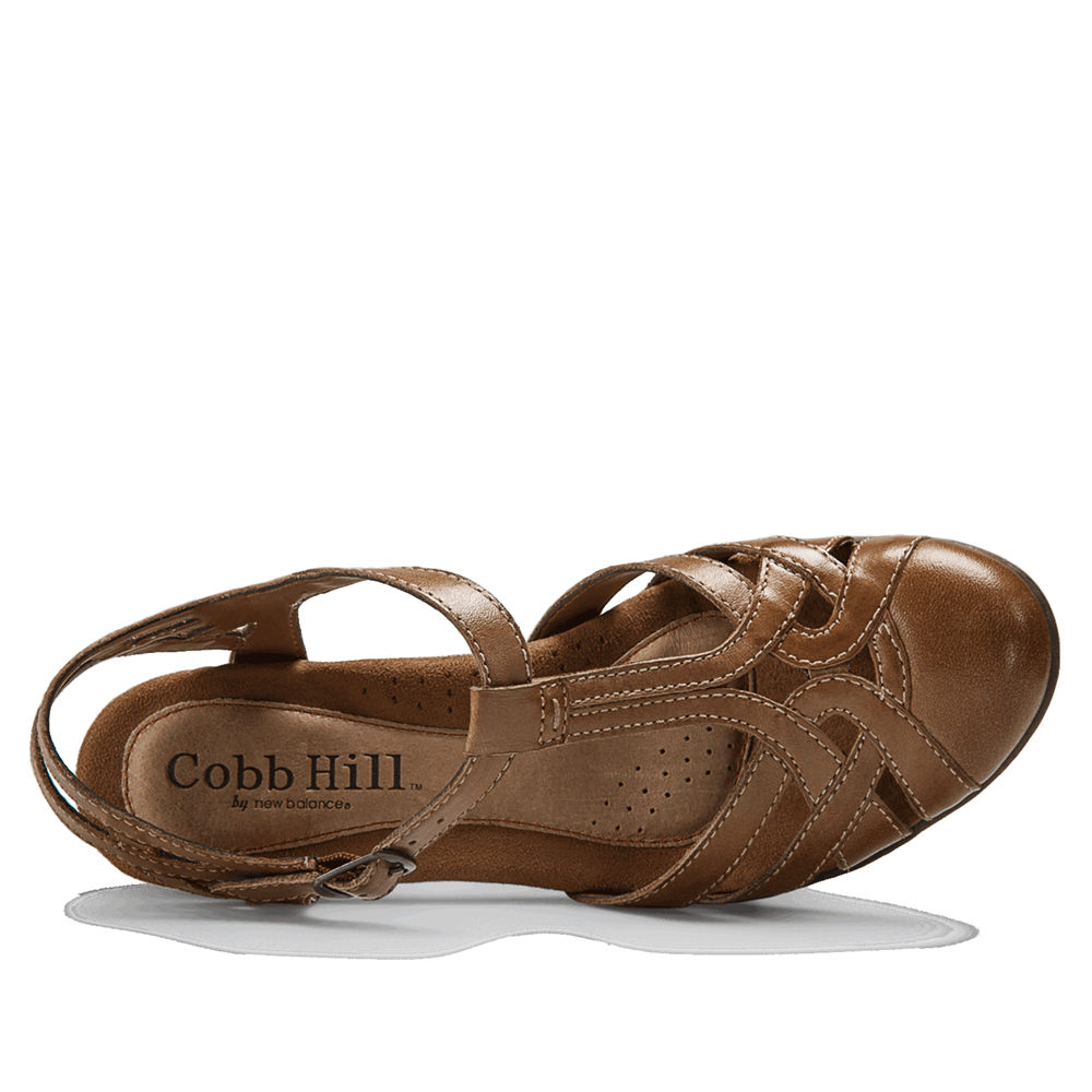 Sandálias Rockport Mulher Marrom - Cobb Hill Aubrey T-Strap - 21395JTUQ